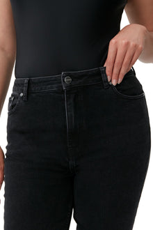 Cropped Jeans | Washed Black/Black