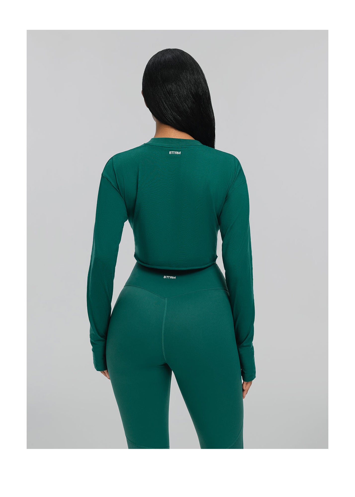 Cropped Long Sleeve | Dark Moss