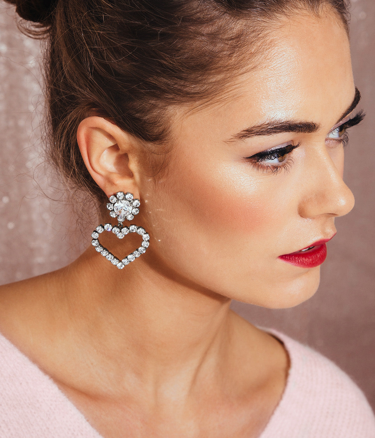 Cupid Heart Earrings - Loren Hope