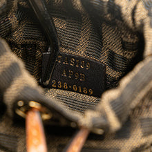 Fendi | Pre-Owned Nano Zucca Straw and Canvas Step Out Bag | Brown