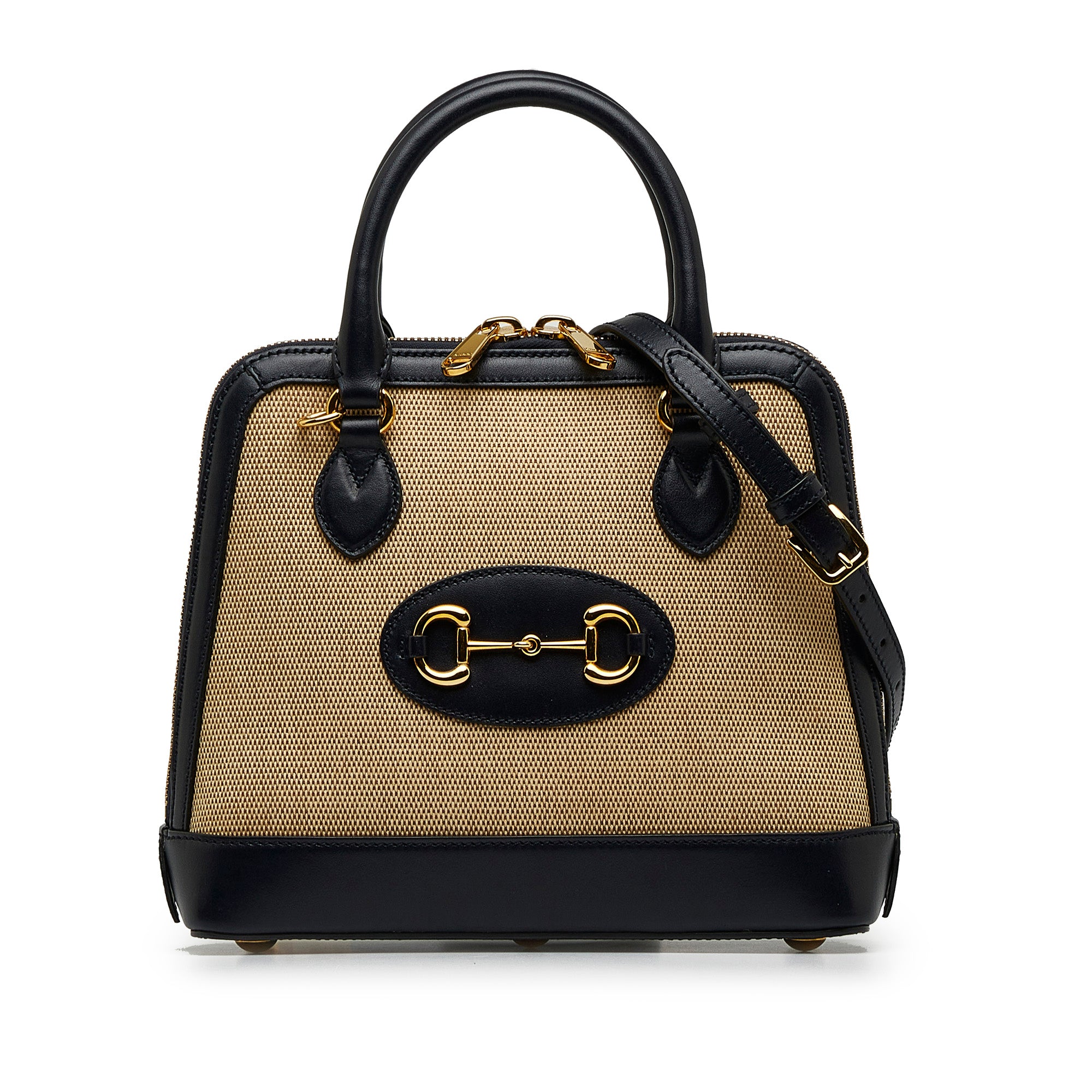 Gucci | Pre-Owned Small Horsebit 1955 Canvas Top Handle | Brown