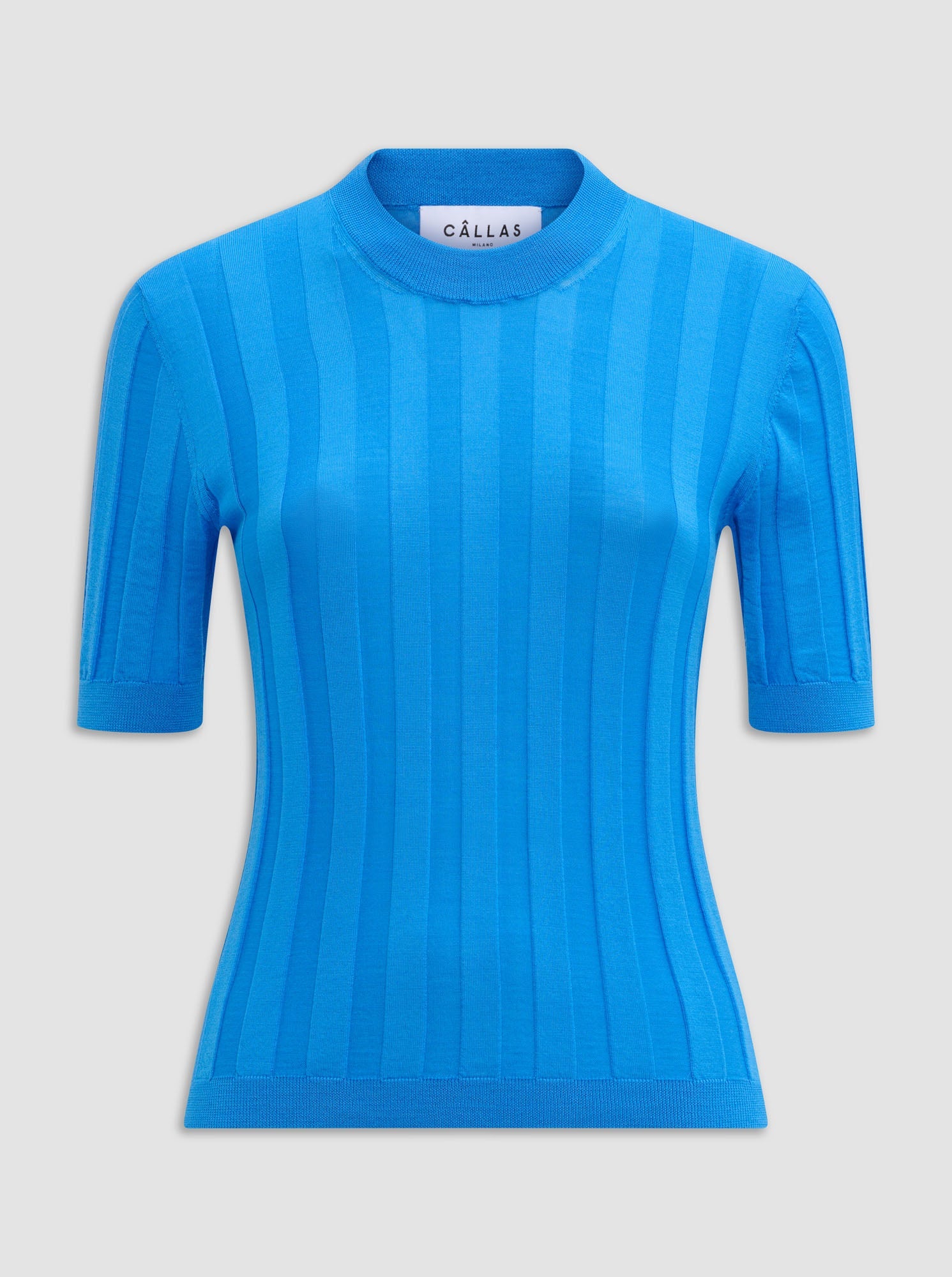 Deeda Crewneck Rib Sweater | Blue Sea