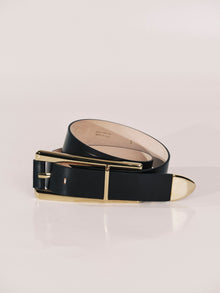 Juergen Belt | Black & 24K Gold