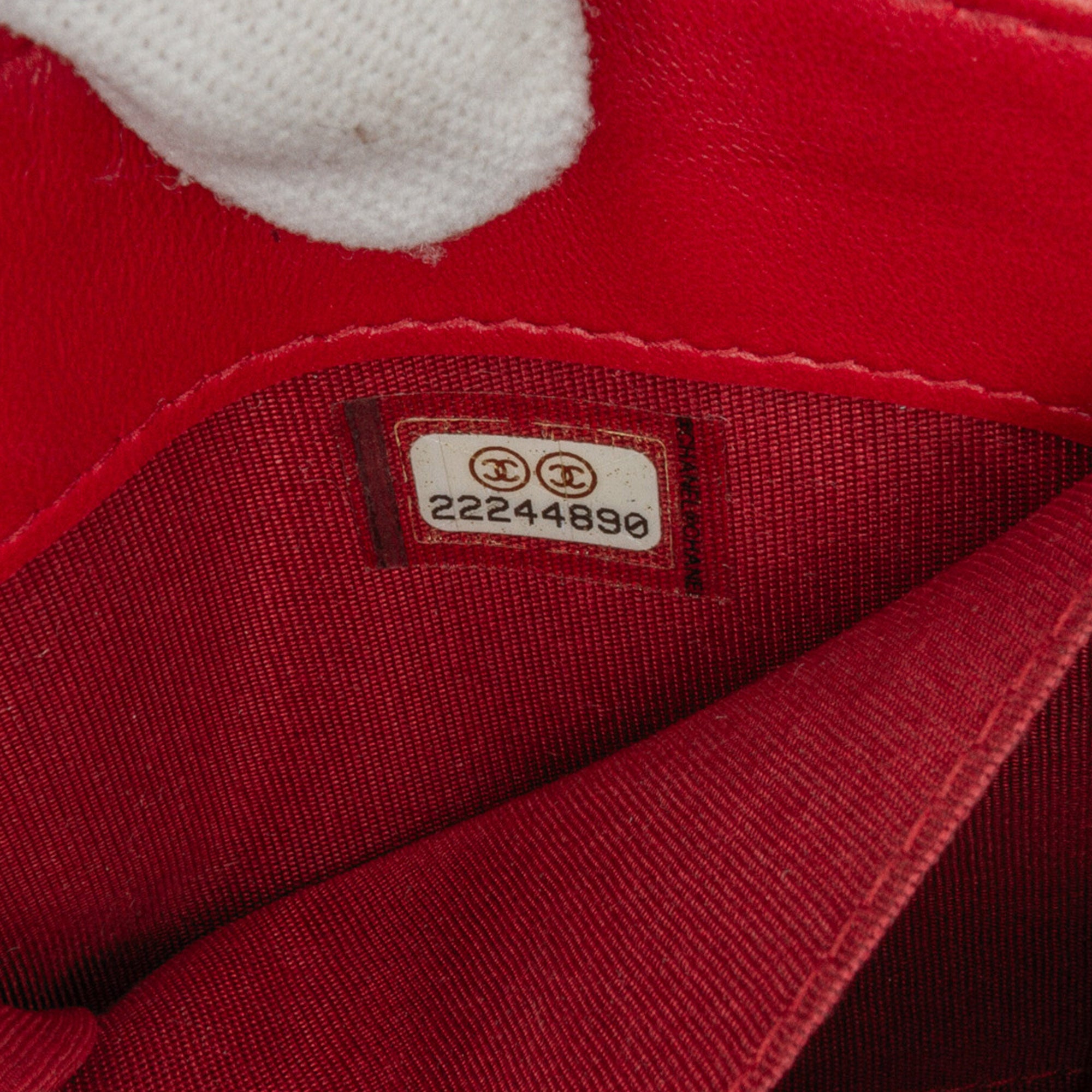Chanel | Pre-Owned Lambskin Le Boy Wallet On Chain | Red