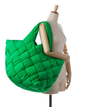Bottega Veneta | Pre-Owned Intrecciato Padded Nylon Tech Cassette Tote | Green