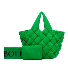 Bottega Veneta | Pre-Owned Intrecciato Padded Nylon Tech Cassette Tote | Green