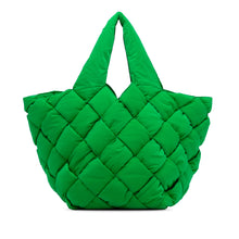Bottega Veneta | Pre-Owned Intrecciato Padded Nylon Tech Cassette Tote | Green