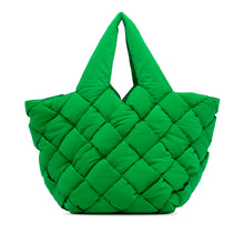 Bottega Veneta | Pre-Owned Intrecciato Padded Nylon Tech Cassette Tote | Green
