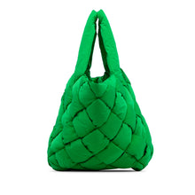 Bottega Veneta | Pre-Owned Intrecciato Padded Nylon Tech Cassette Tote | Green