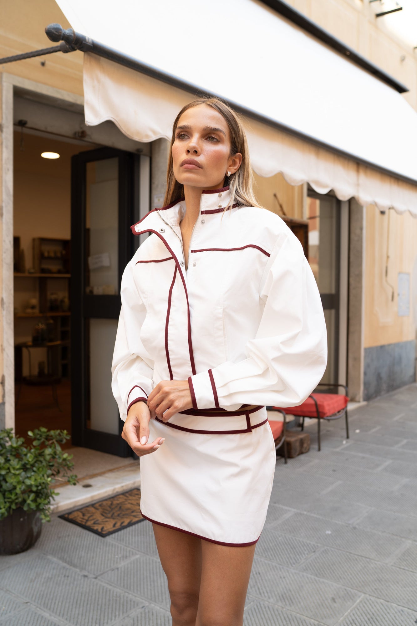 Ossie Cotton Skort | White