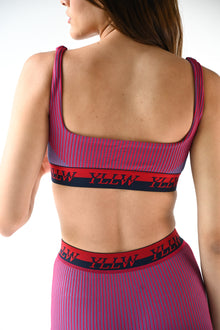 Brice Ribbed Bra | Rouge