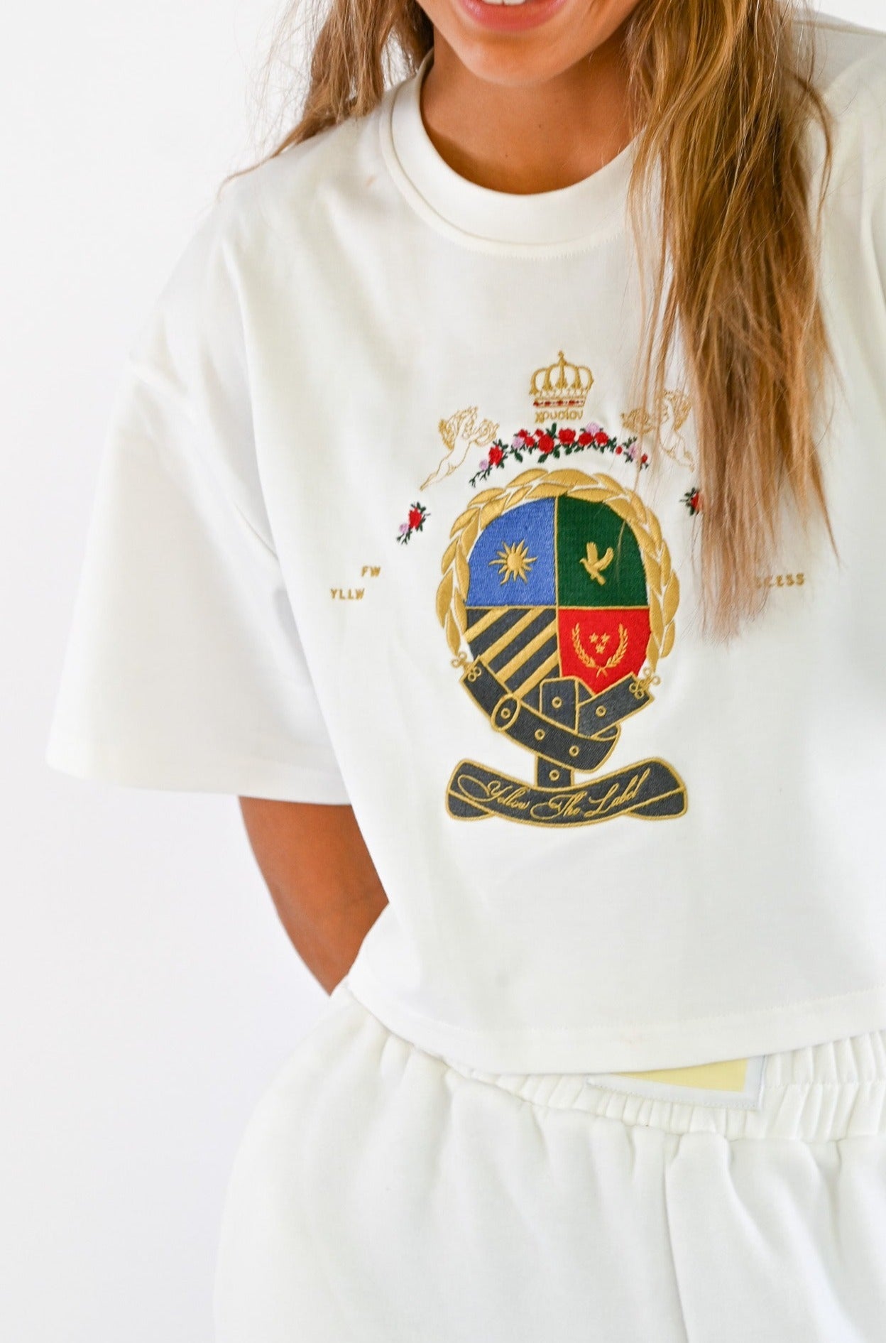 Herald Crest Tee | White