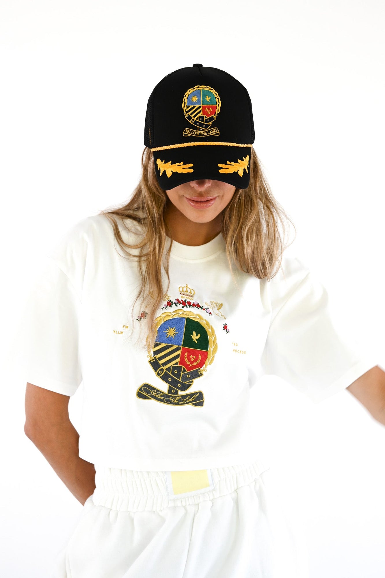 Herald Crest Tee | White