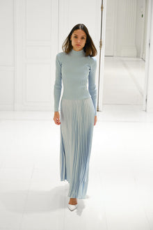 Aziel Pleated Dress | Baby Blue