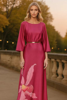 ONE33 SOCIAL | The Dahlia Pink Floral Gown | Pink