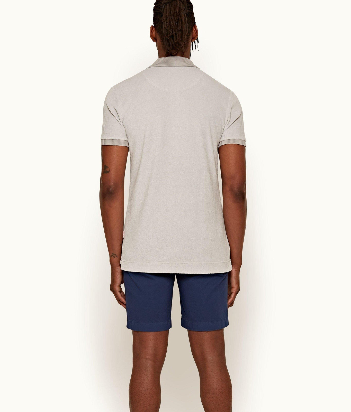 Dane Cotton Twill Longest-Length Cotton Twill Shorts | Blue Wash