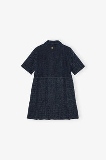 Dark Blue Textured Dress | Rinse