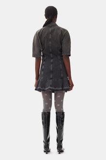 Denim Mini Dress | Washed Black/Black (V1)