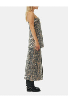 Denim Top | Leopard