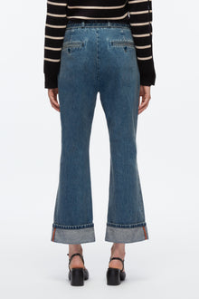 Denim Kick Flare Pant | Blue