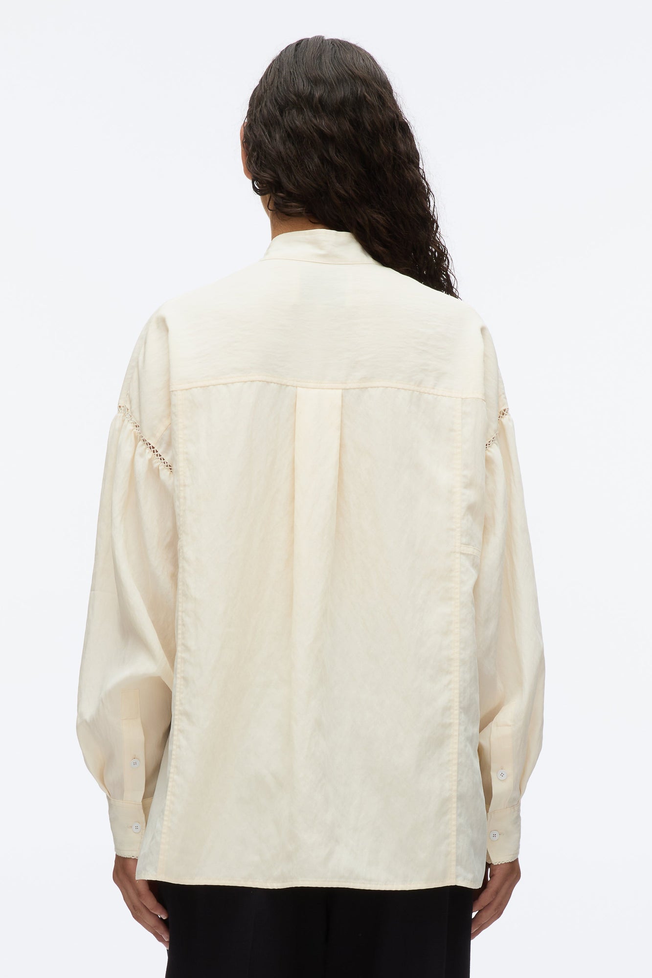 Tie Neck Blouse | Parchment
