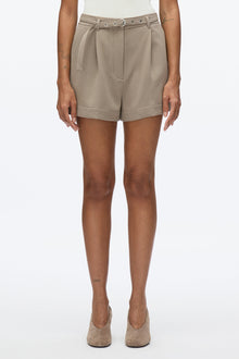 Tailor Pleated Shorts | Stone Grey