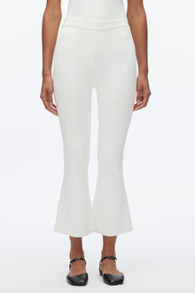 Compact Cropped Kickflare Pant | Ivory