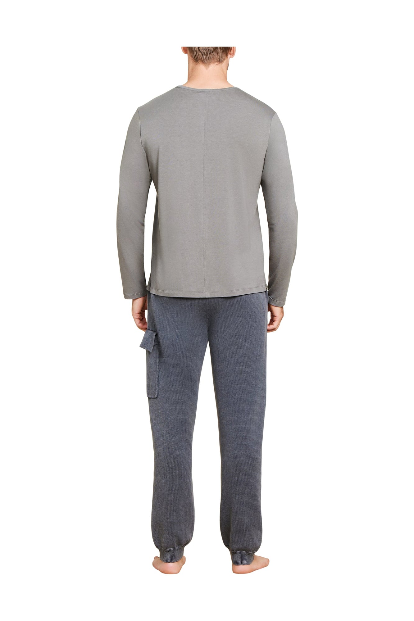Mens | Malibu Collection Seamed Long Sleeve Tee | Olive Branch