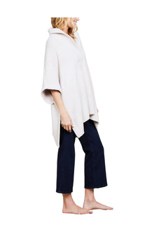 Womens | Cozychic Shawl Collar Poncho | Stone