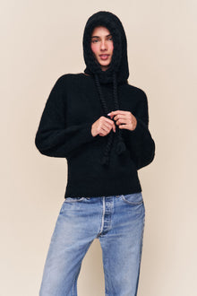 Womens | Cable Knit Hat | Black