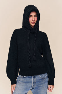 Womens | Cable Knit Hat | Black