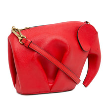 LOEWE | Pre-Owned Mini Leather Elephant Crossbody | Red