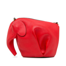 LOEWE | Pre-Owned Mini Leather Elephant Crossbody | Red