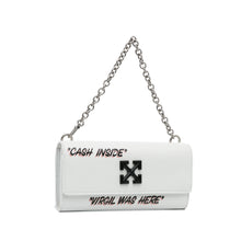 Off-White | Pre-Owned Jitney Quote Wallet on Chain | White