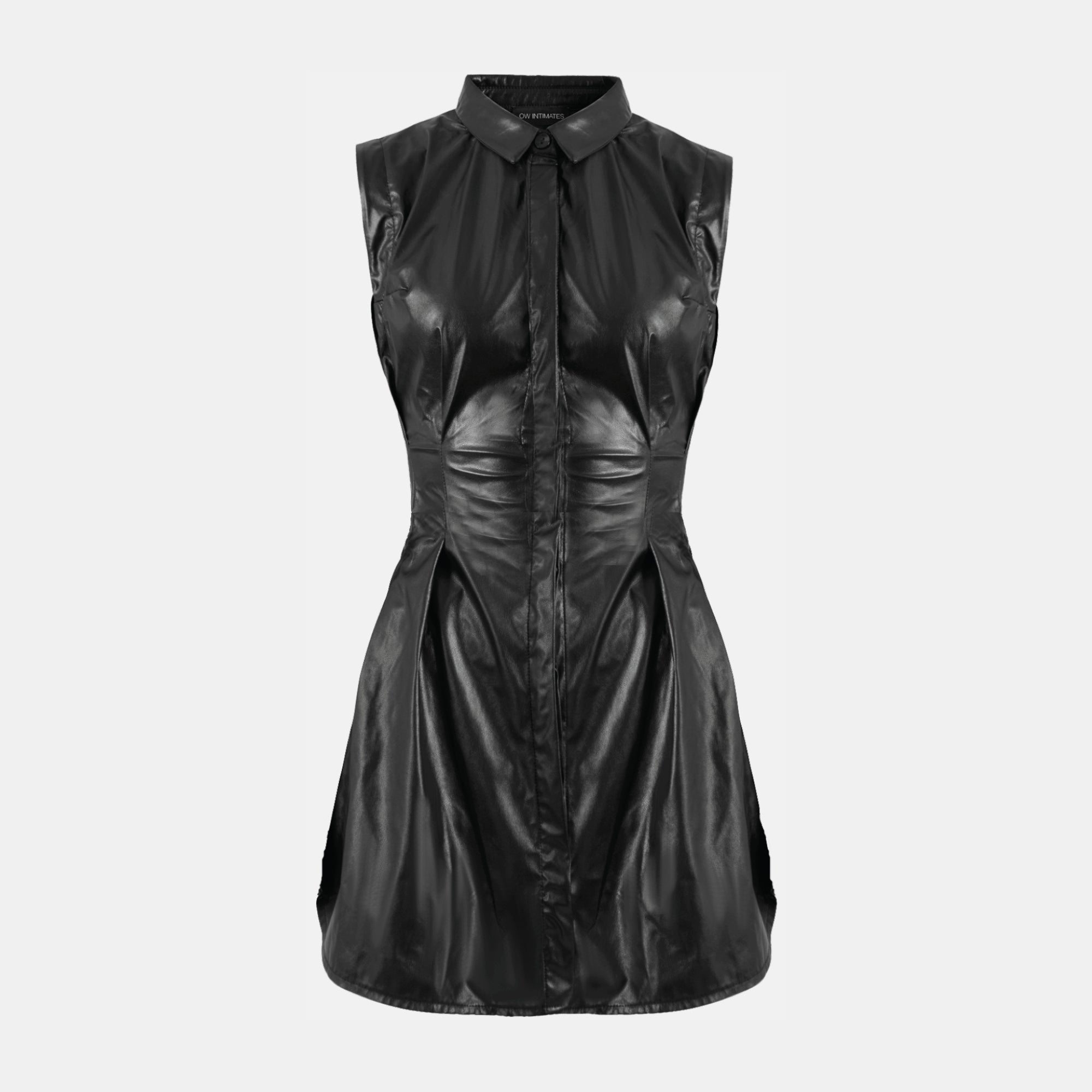 OW Collection Ella Dress | Black PU