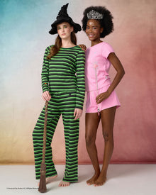 Womens | Elphaba Stripe Long PJ Set x Wicked | Forest