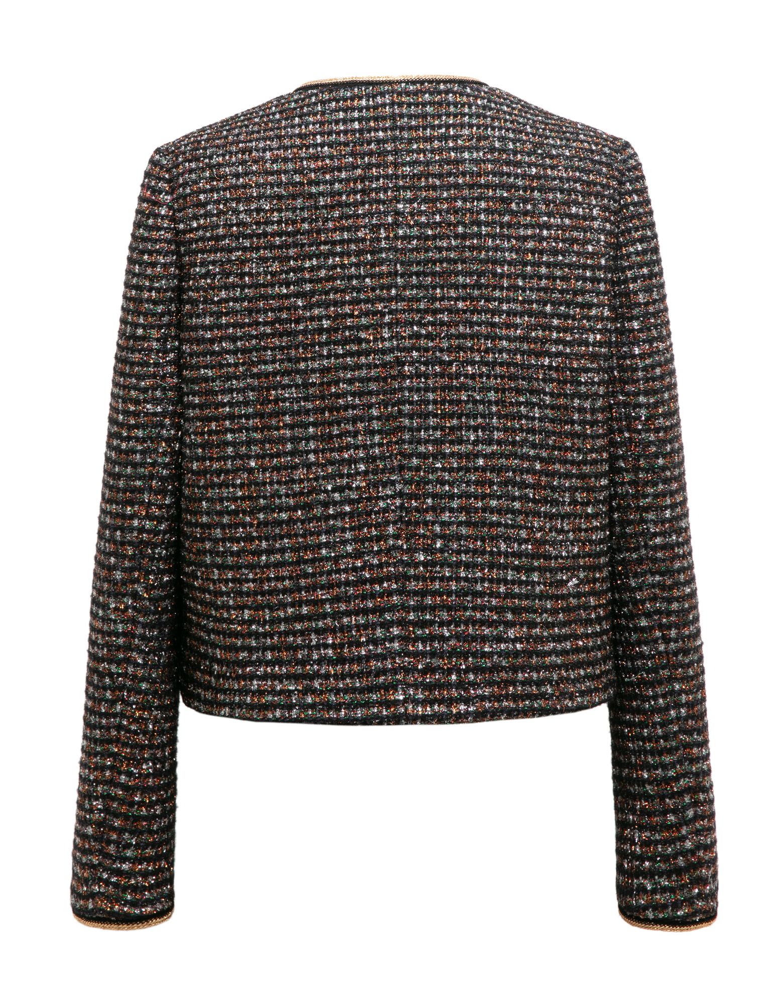 Cropped Tweed Jacket | Black