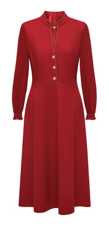 Sheep Wool Dress | Red