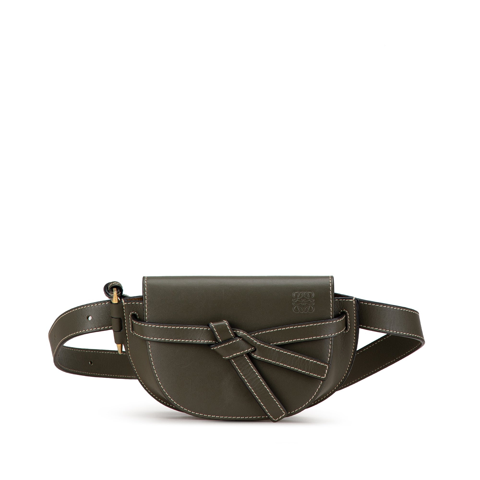 LOEWE | Pre-Owned Mini Leather Gate Belt Bag | Green