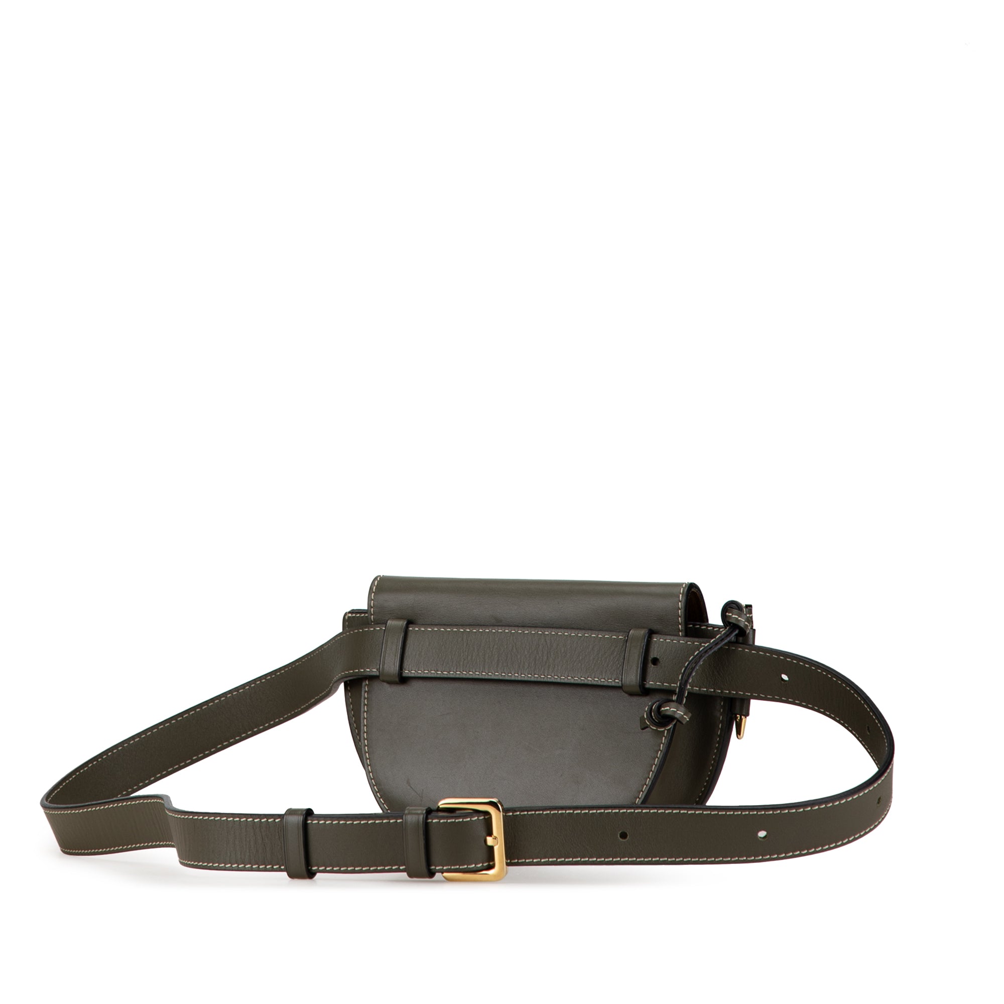 LOEWE | Pre-Owned Mini Leather Gate Belt Bag | Green
