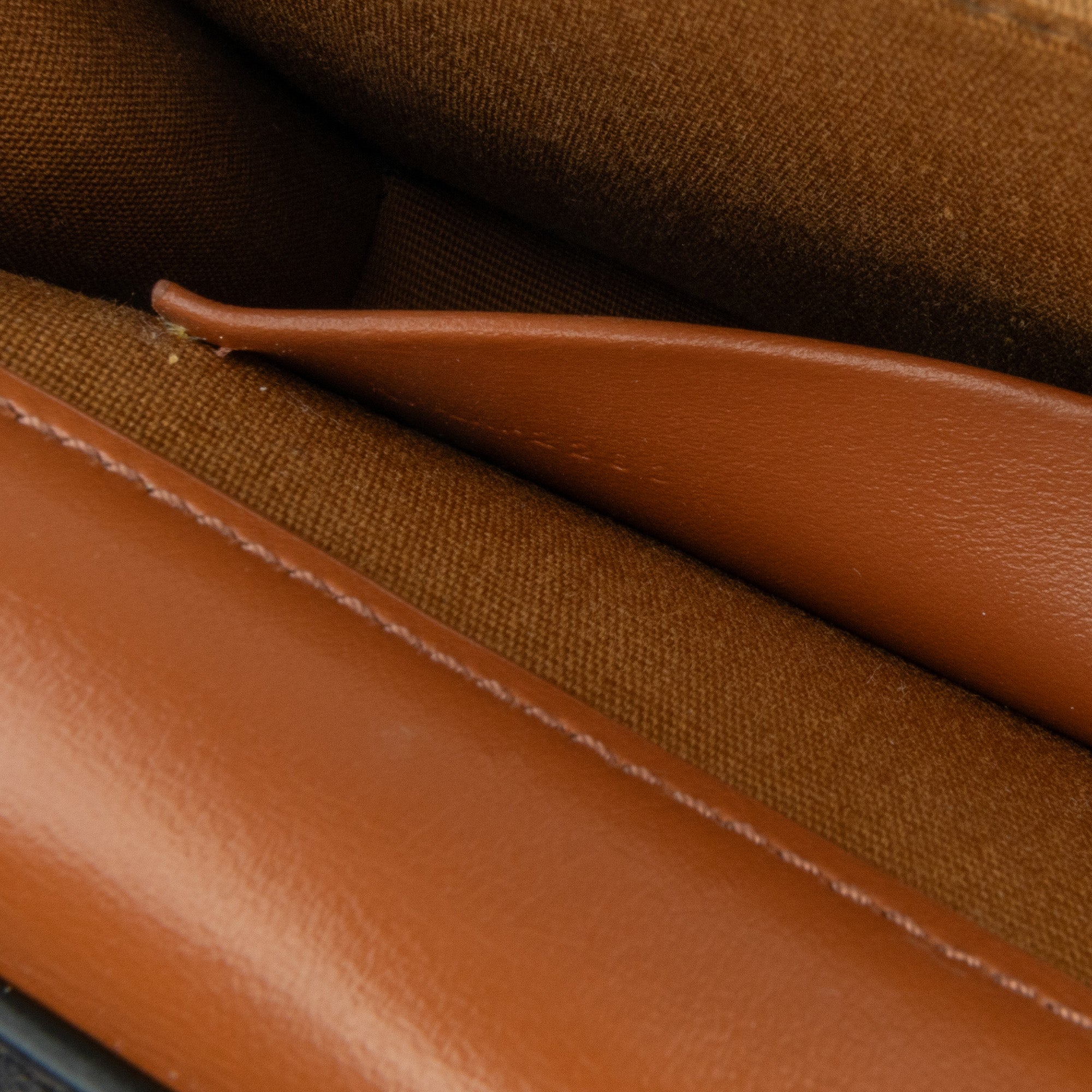 Celine | Pre-Owned Triomphe Coated Canvas Multi Pochette | Brown