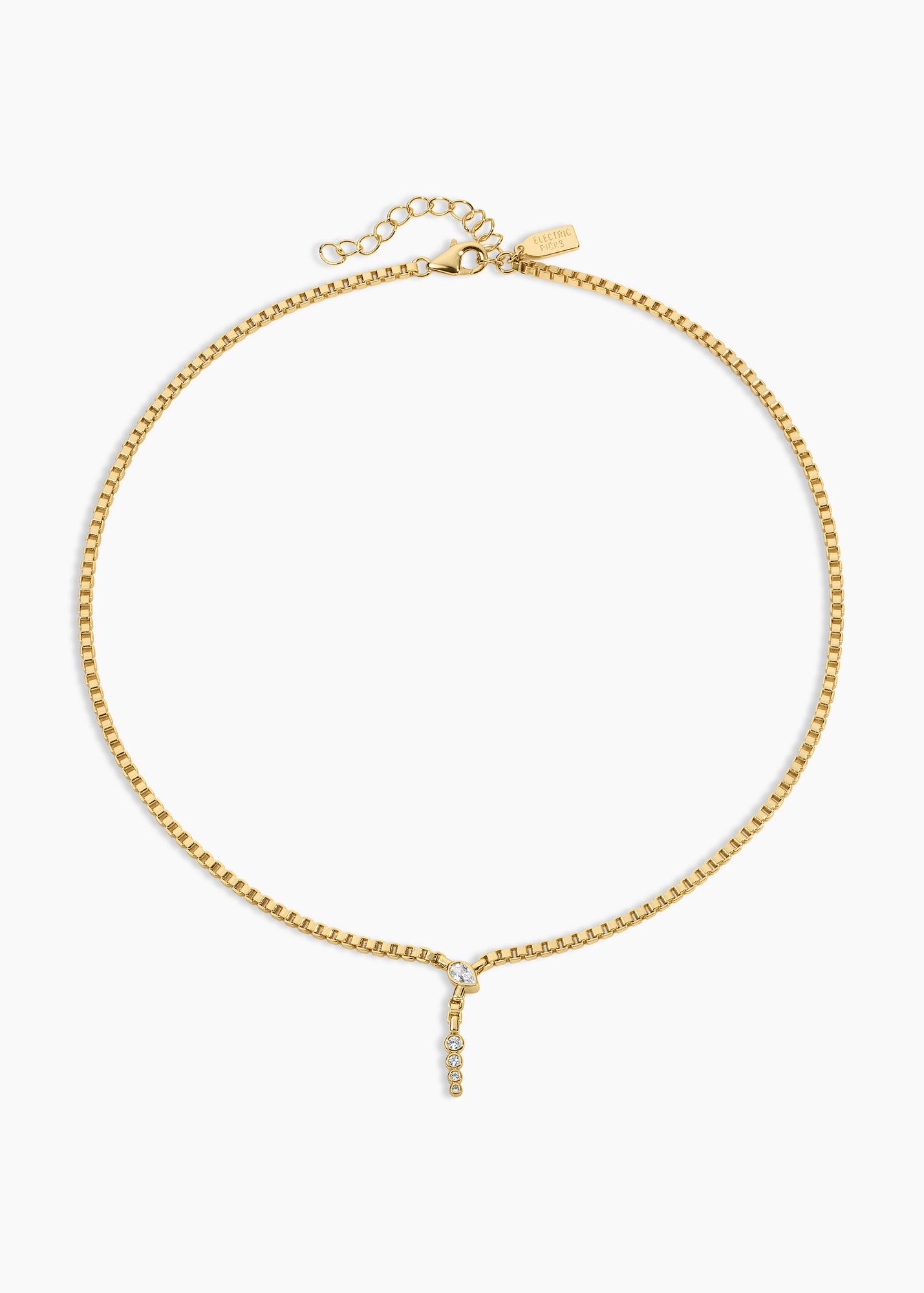 Cleopatra Necklace | Clear Crystal | 14K Gold Plated