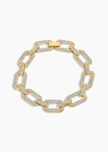 Prestige Bracelet | Clear Crystal | 14K Gold Plated