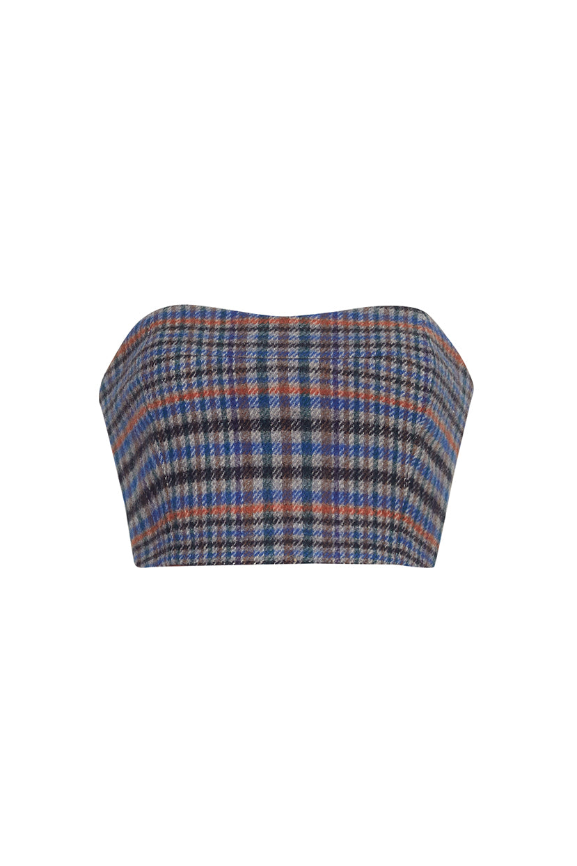 Elsa Top | Blue Sugar Almond Wool Combo