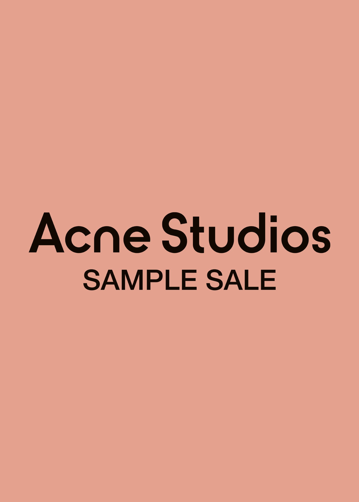 ACNE STUDIOS, Chicago