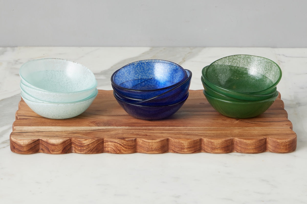 Glass Tasting Bowls | Spruce Green | Set of 4