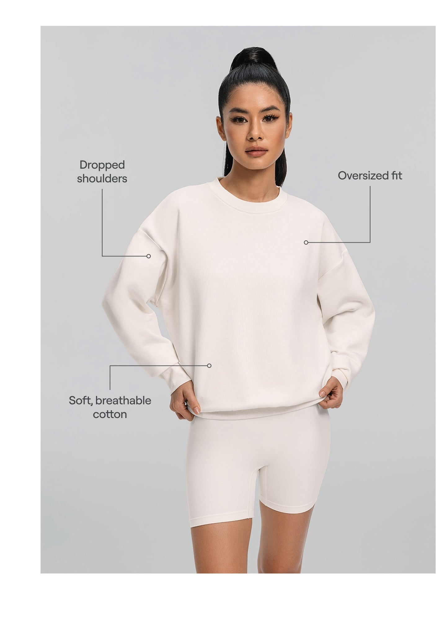 Everyday Active Sweatshirt | Ivory