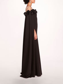 Off Shoulder Illusion Gown | Marchesa