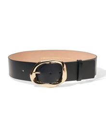 Sculptural Buckle Belt - 50 | Black