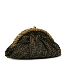 Fendi | Pre-Owned Zucca Canvas Shell Clutch | Brown